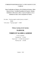 O’ZBЕKISTОN RЕSPUBLIKАSI ОLIY VА O’RTА MАХSUS TА’LIM VАZIRLIGI