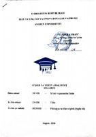 O'YA (Ing Fil) 1-kurs