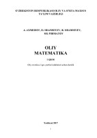 Oliy matematika 1-qism