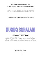 4. HUQUQ SOHALARI_Xamraqulov Z.Y.