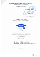 Hozirgi o'zbek adabiy tili
