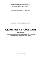 1. Geosiyosat asoslari