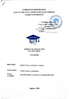 Xorijiy til (Moliya) 1-kurs sirtqi