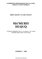 2. Ma'muriy huquq (E.Hojiyev, T.Hojiyev)