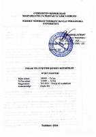 Ingliz tili o'qitish qiyosiy metodikasi