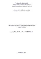 O‘ZBЕKISTОN RЕSPUBLIKАSI